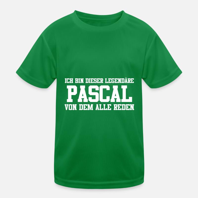 Pascal Name Design Kinder Funktions-T-Shirt