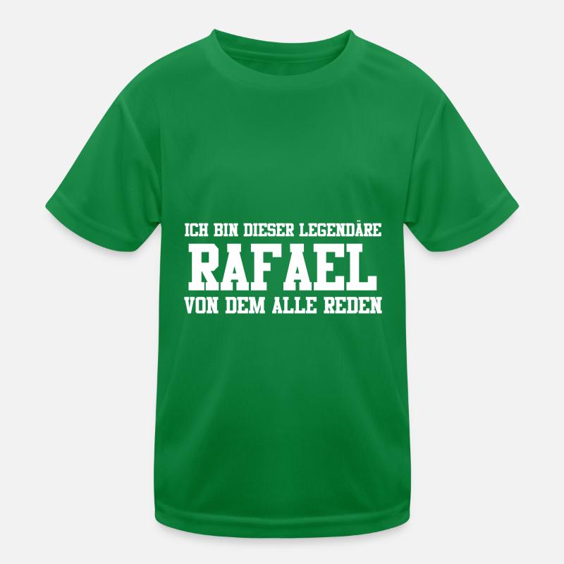 Rafael Name Design Kinder Funktions-T-Shirt