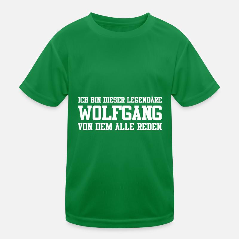 Wolfgang Name Design Kinder Funktions-T-Shirt