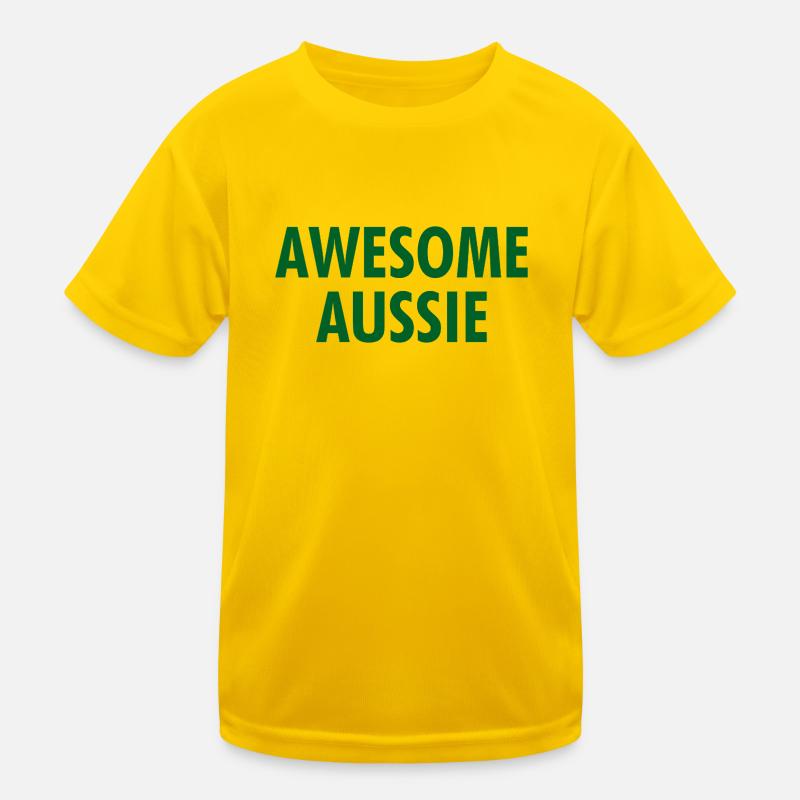 Awesome Aussie - Austrlia - Australien Down Under Kinder Funktions-T-Shirt