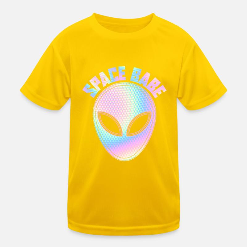 Space babe - Alien Kinder Funktions-T-Shirt