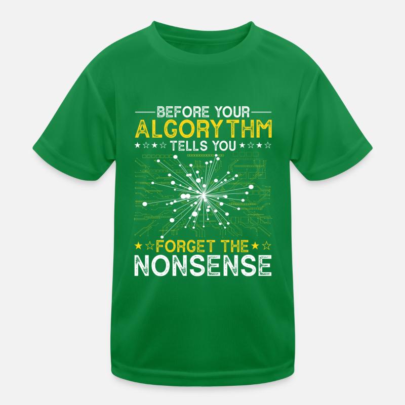 Artificial Intelligence Algorithm Programmer Kinder Funktions-T-Shirt