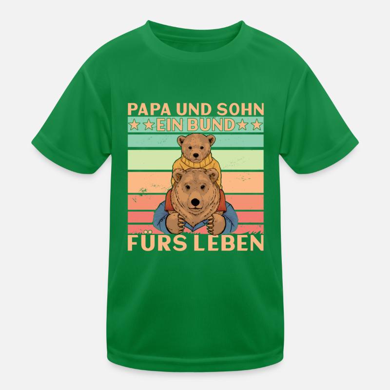 Papa und Sohn Ein Bund fürs Leben Kinder Funktions-T-Shirt