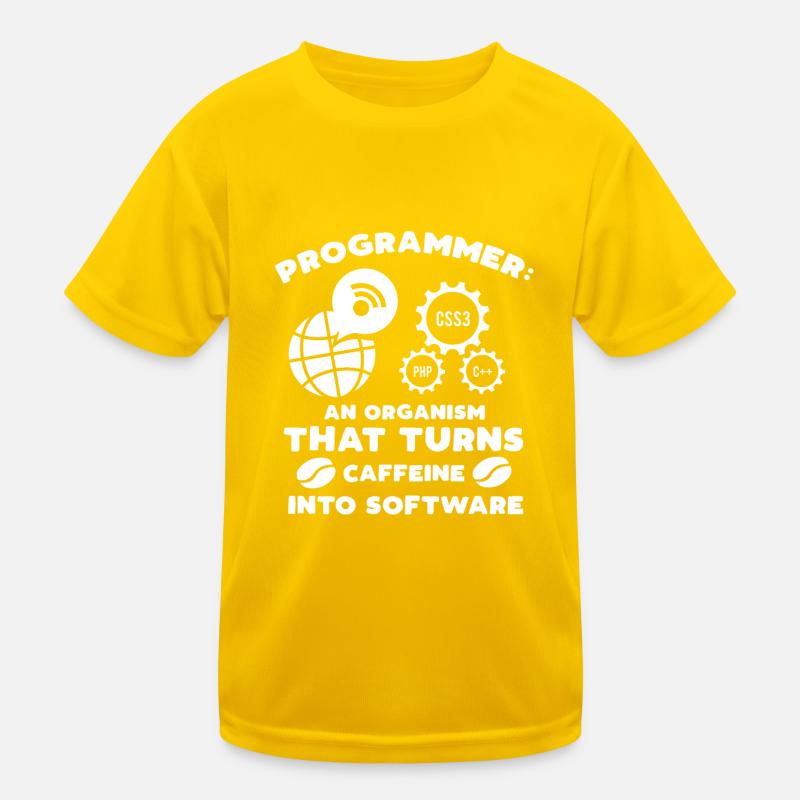 Programmer Coffee Kinder Funktions-T-Shirt