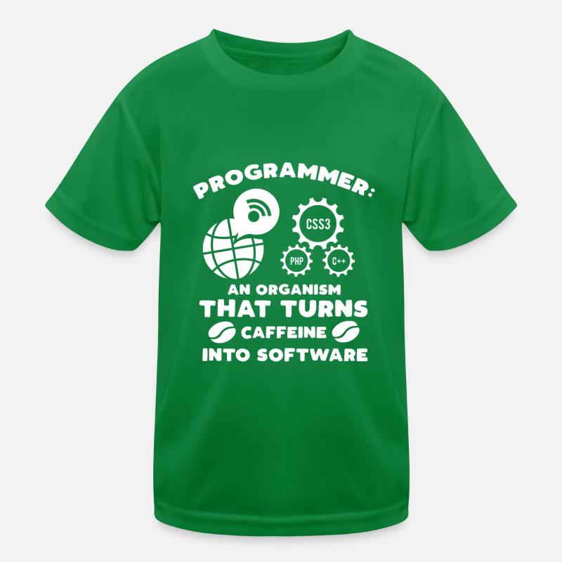 Programmer Coffee Kinder Funktions-T-Shirt