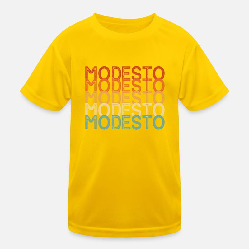 Modesto California Kids Functional T-Shirt