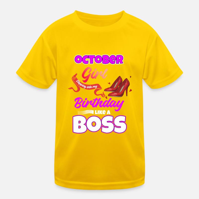 April Birthday Gift Kids Functional T-Shirt