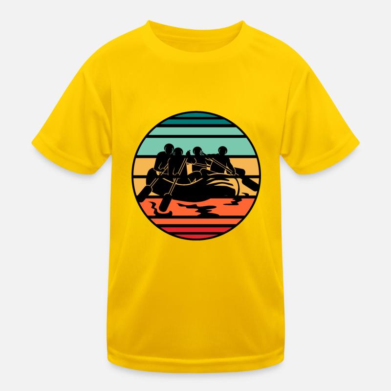 River Rafting Kids Functional T-Shirt