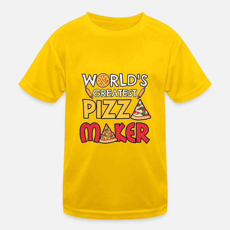 Pizza Maker Pizza Maker Pizza Love Kids Functional T-Shirt