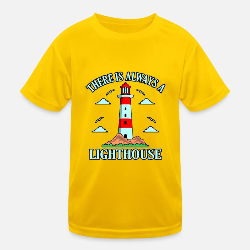 Leuchtturm Kinder Funktions-T-Shirt