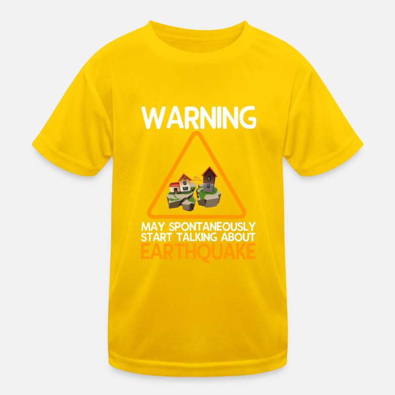 Erdbeben Kinder Funktions-T-Shirt