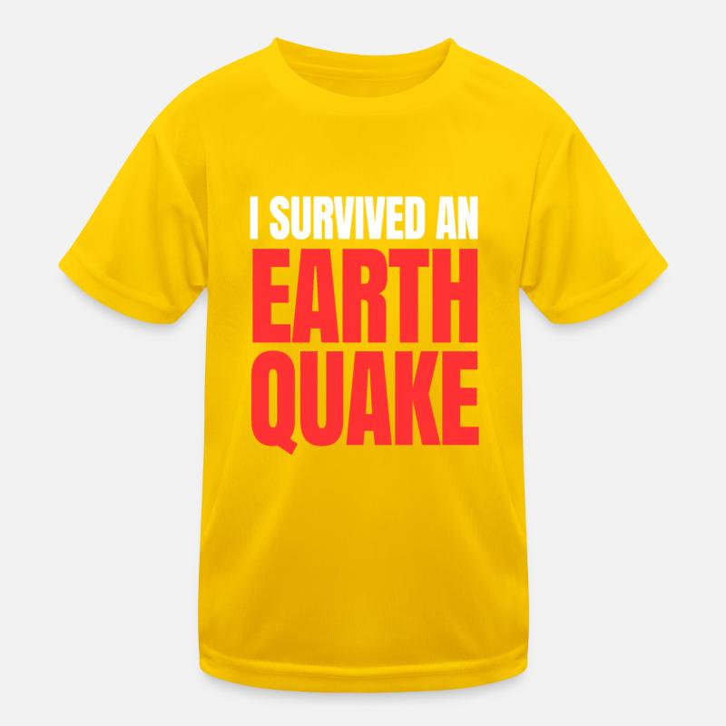 Erdbeben Kinder Funktions-T-Shirt