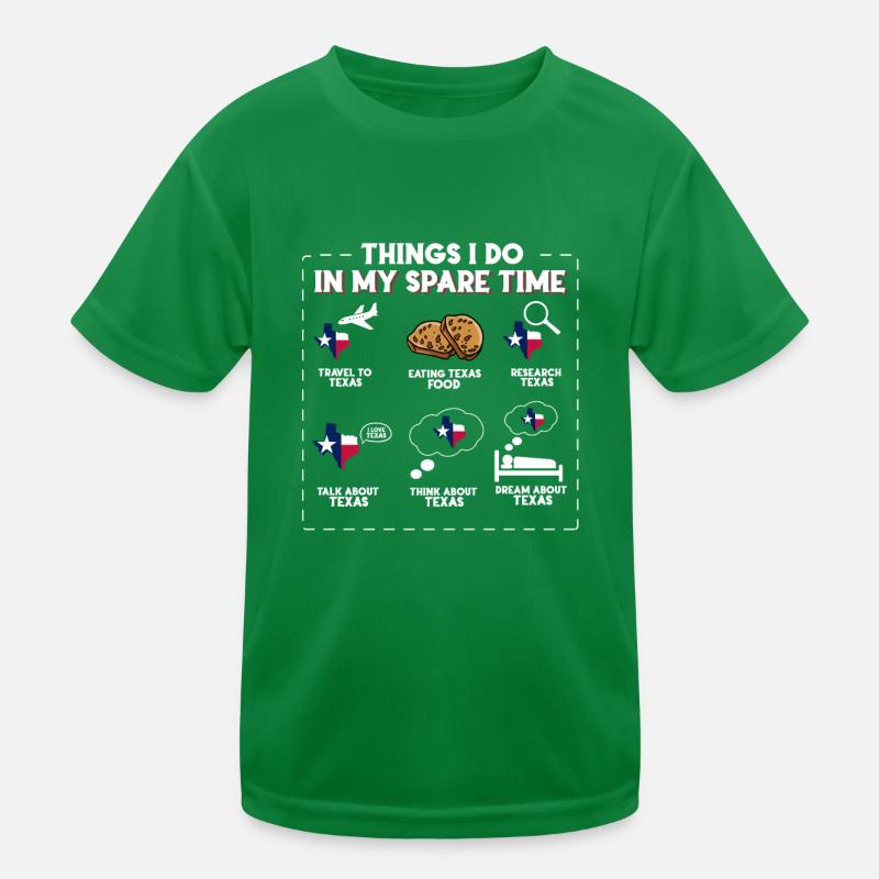 Ce que je fais pendant mon temps libre Texas T-shirt sport Enfant