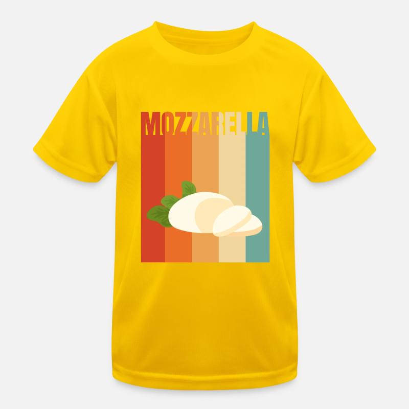 Retro-Mozzarella Kinder Funktions-T-Shirt