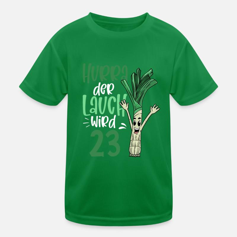 Hurra der Lauch wird 23 Kinder Funktions-T-Shirt