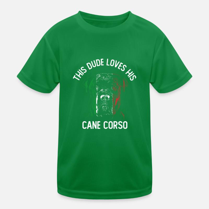 Ce mec aime son Corso de canne T-shirt sport Enfant