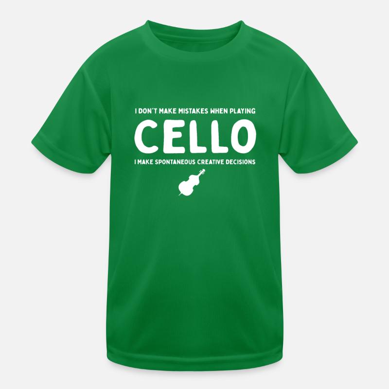 Cello Funny Gift Viola Kids Functional T-Shirt