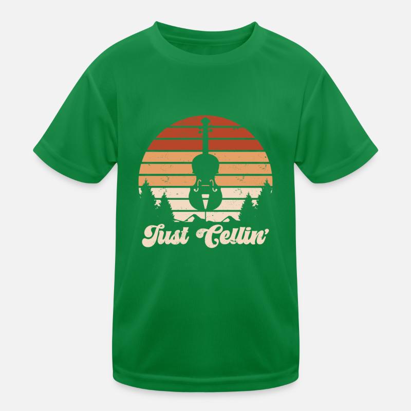 Cello Funny Gift Viola Kids Functional T-Shirt