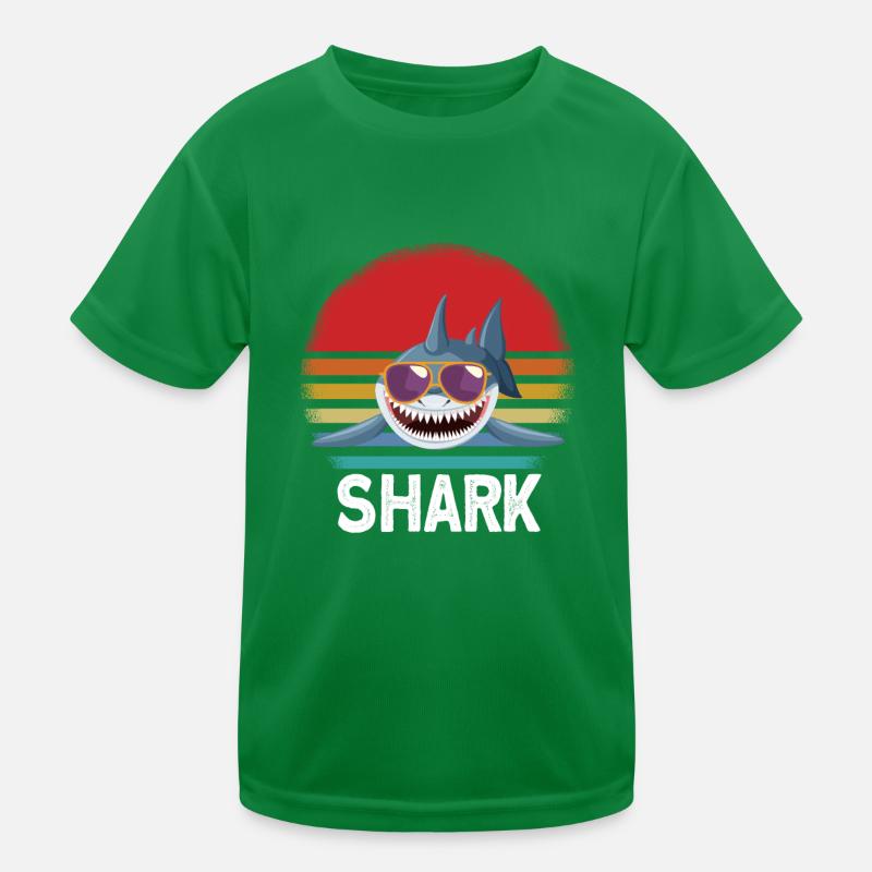 Shark Sunglasses Kids Functional T-Shirt