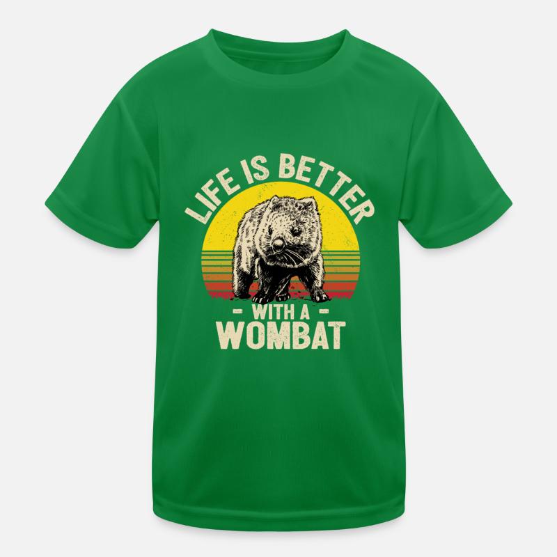 Wombat Kids Functional T-Shirt