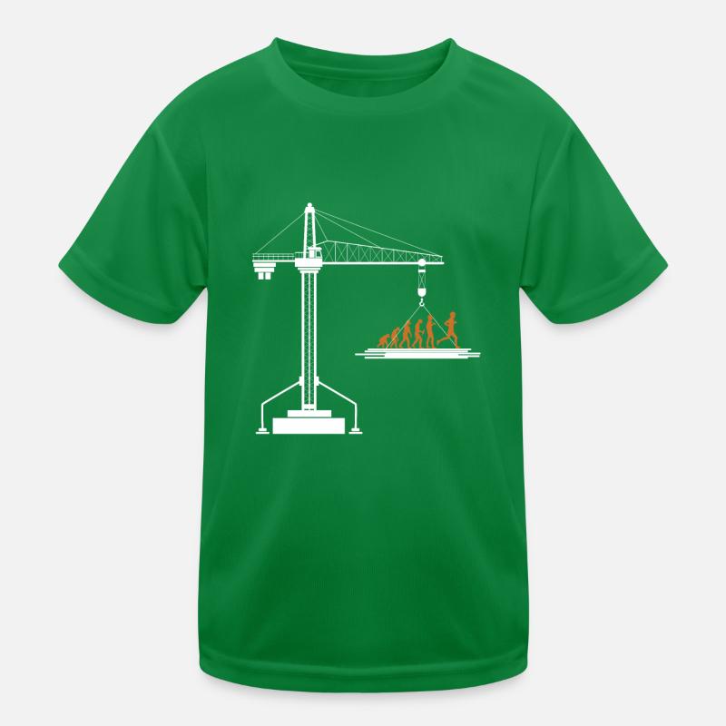 Crane operator crane gift Kids Functional T-Shirt