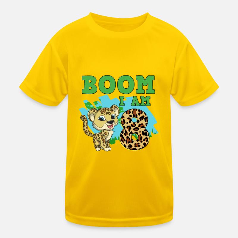 8e anniversaire Léopard T-shirt sport Enfant
