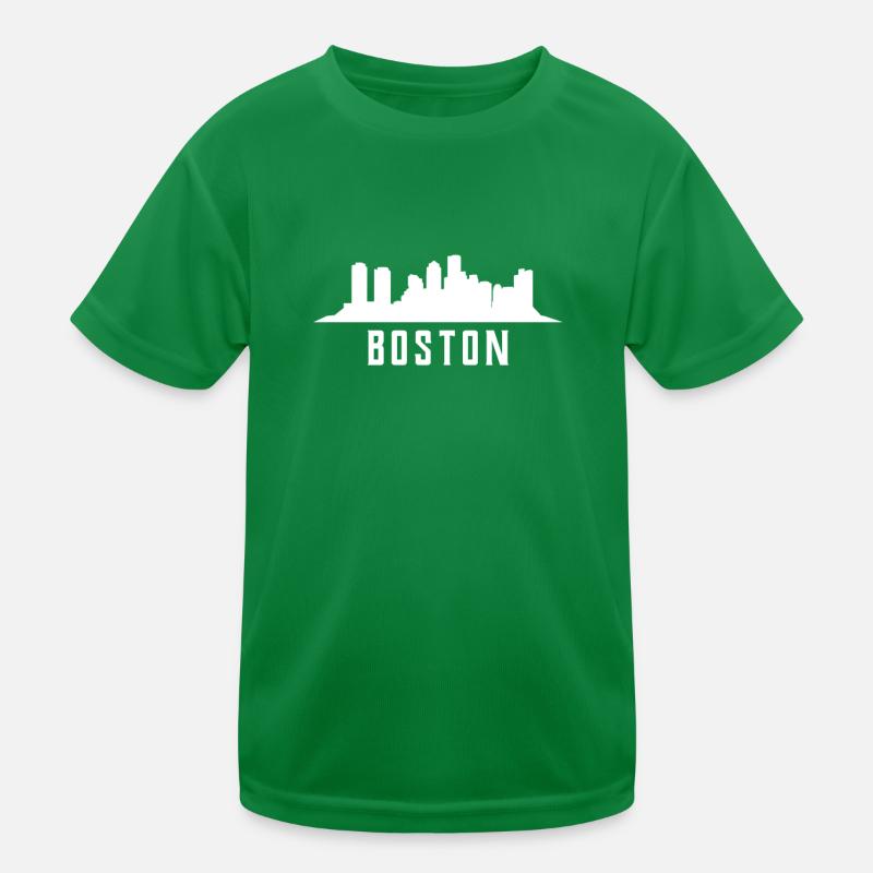 Boston Skyline Kinder Funktions-T-Shirt