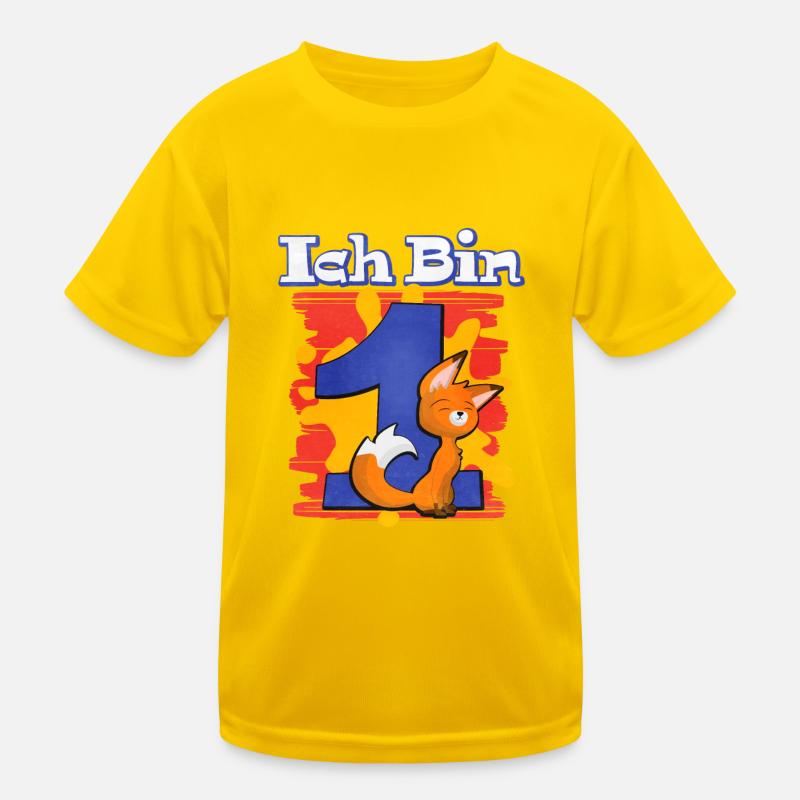 Ich Bin 1 Fuchs Kinder Funktions-T-Shirt