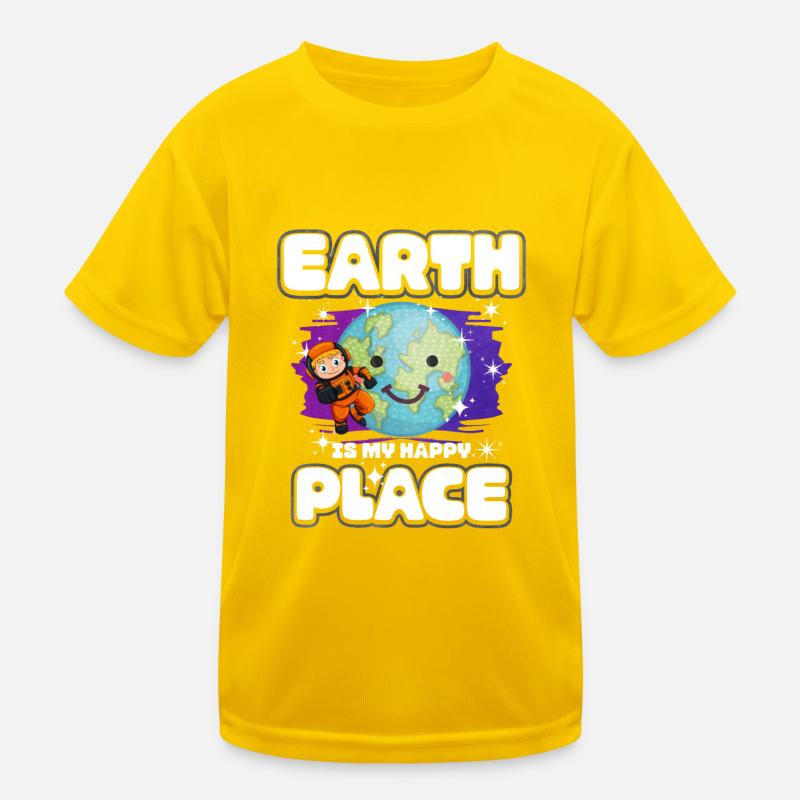 Earth Planet Gift Kids Functional T-Shirt