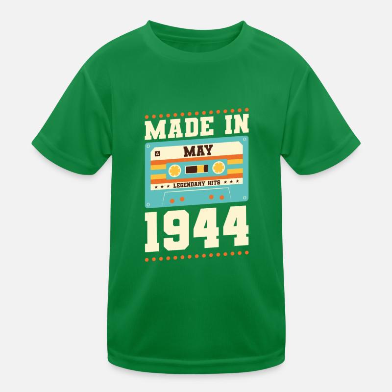 71e anniversaire Mai Né en 1952 Idée cadeau T-shirt sport Enfant