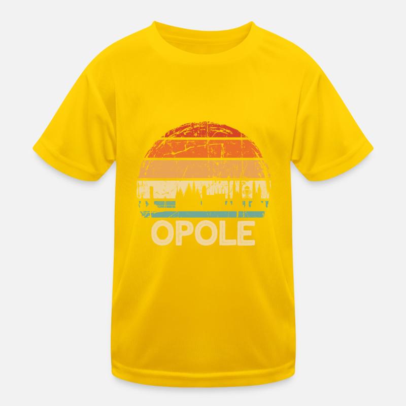 Polen Opole Skyline Kinder Funktions-T-Shirt
