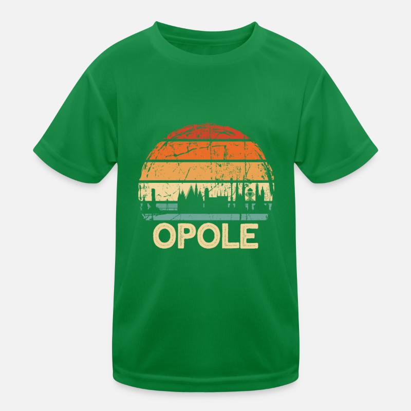 Pologne Opole Skyline T-shirt sport Enfant