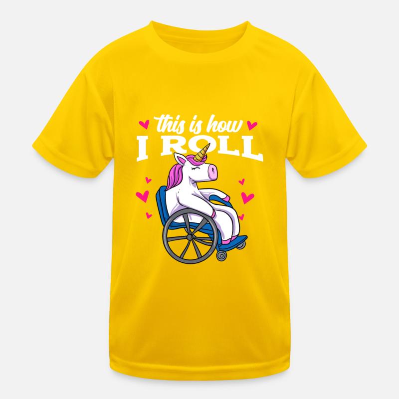 Rollstuhl Kinder Funktions-T-Shirt