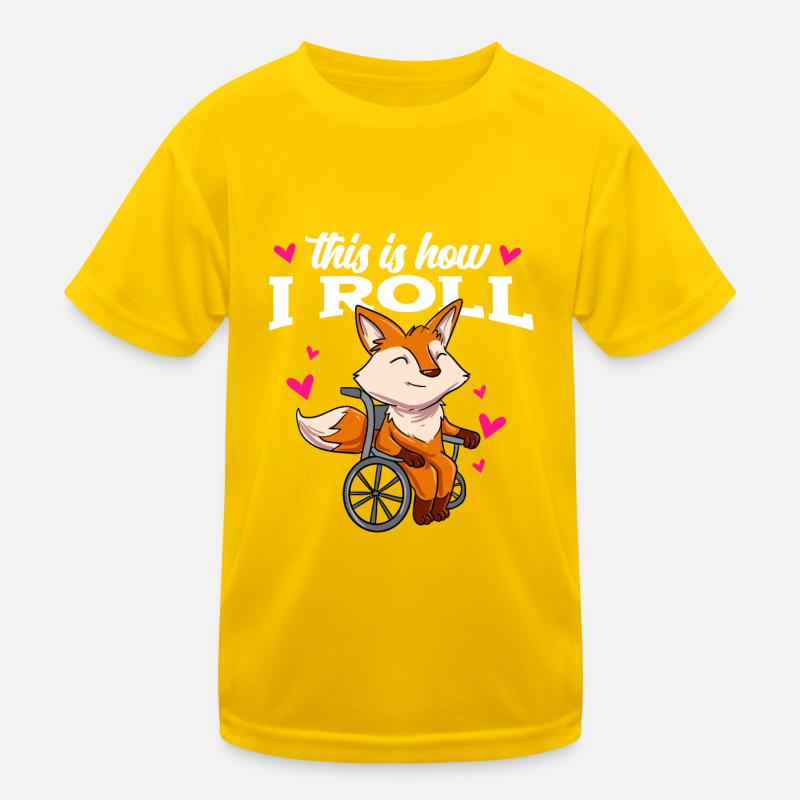 Rollstuhl Kinder Funktions-T-Shirt