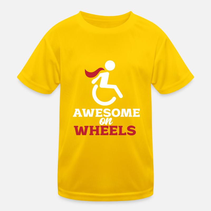 Rollstuhl Kinder Funktions-T-Shirt