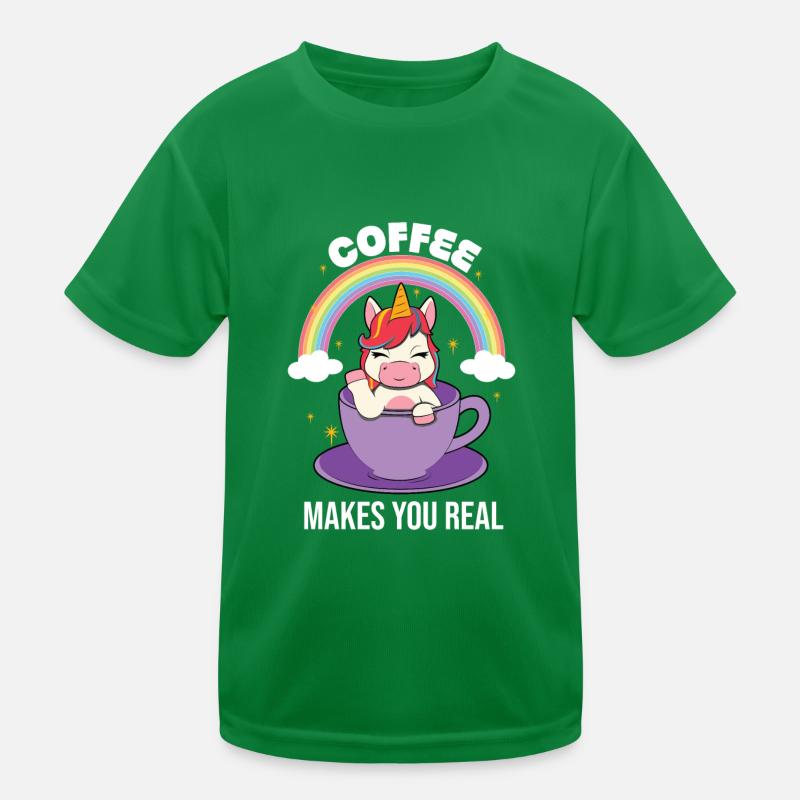 Le café vous rend réel T-shirt sport Enfant