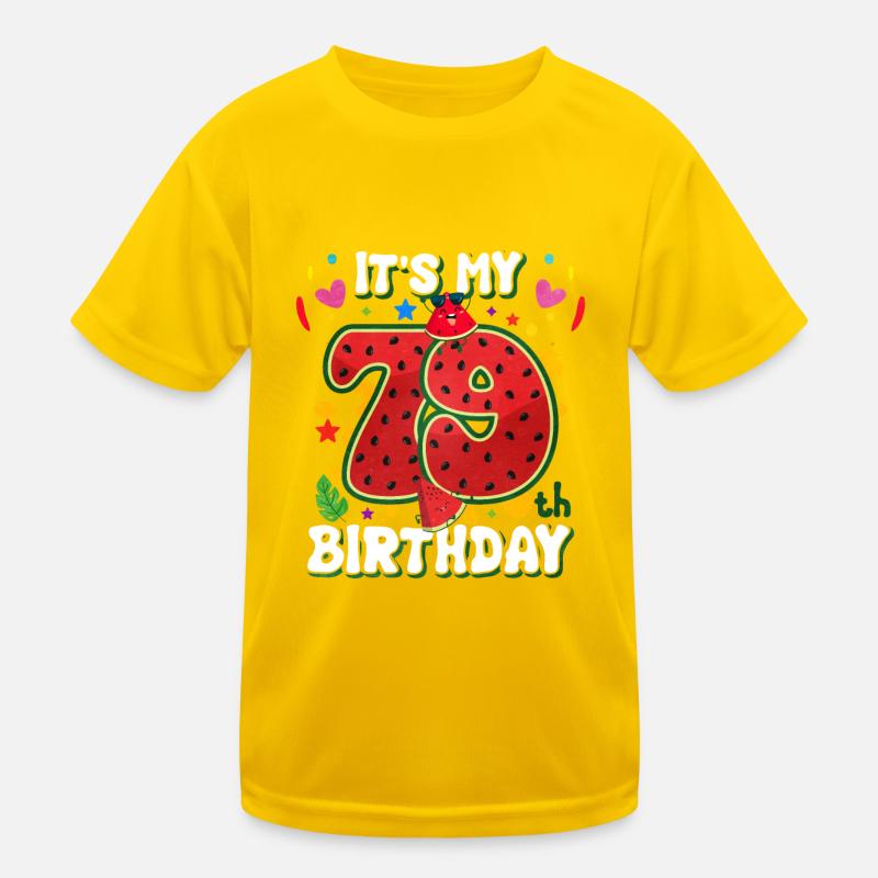79e anniversaire pastèque T-shirt sport Enfant
