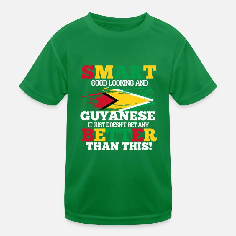 Guyana Kinder Funktions-T-Shirt
