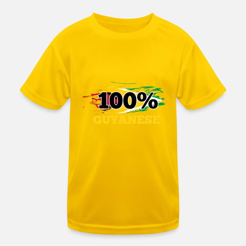 Guyana Kinder Funktions-T-Shirt