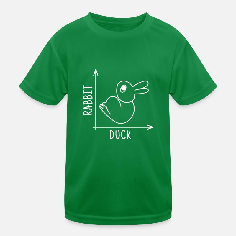 Rabbit Duck Illusion Kids Functional T-Shirt