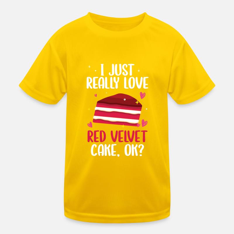 Velvet Cake Cake Gift Kids Functional T-Shirt