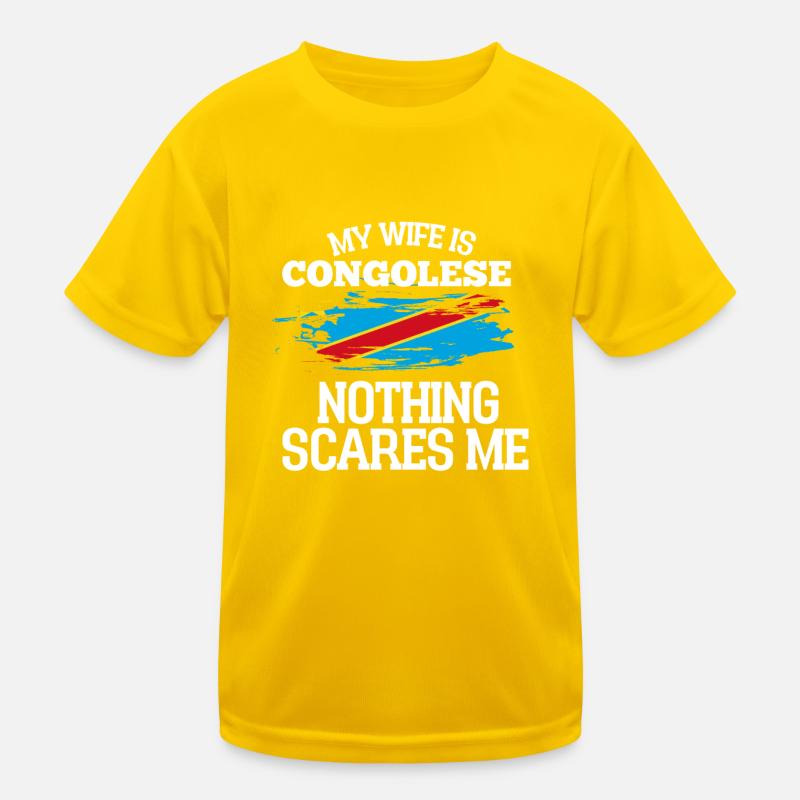 Kongo Ehefrau Kinder Funktions-T-Shirt