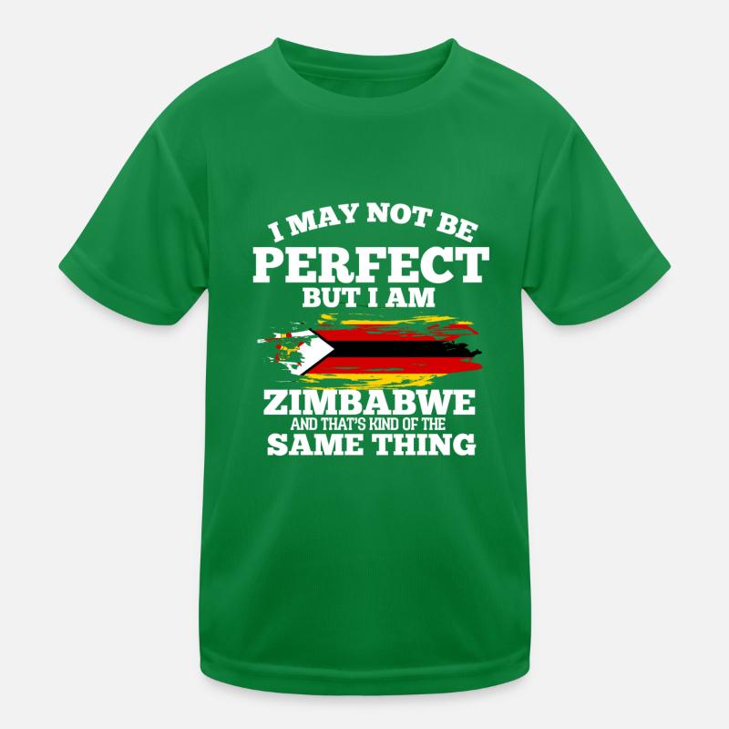 Simbabwe Kinder Funktions-T-Shirt