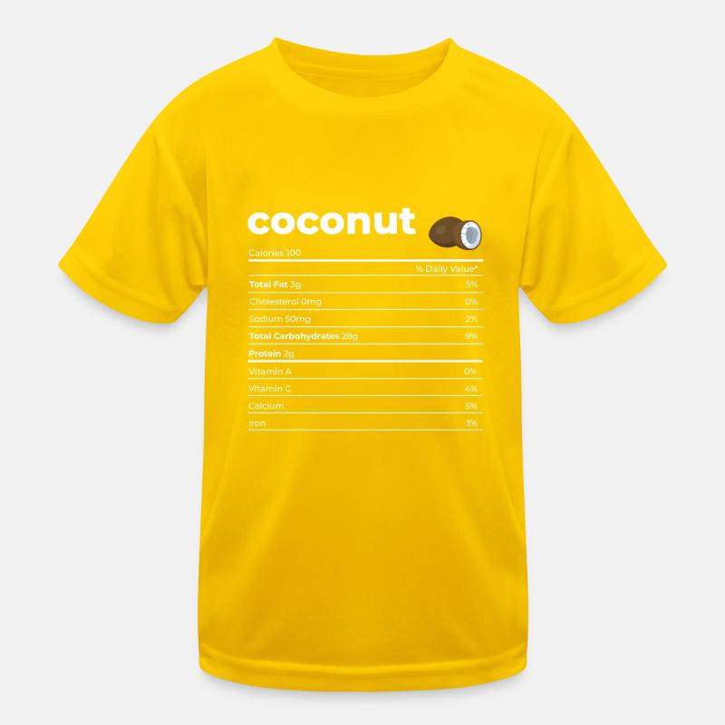 Nutrion Faits Noix de T-shirt sport Enfant