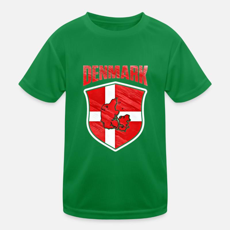 Danimarca Maglietta sportiva per bambini