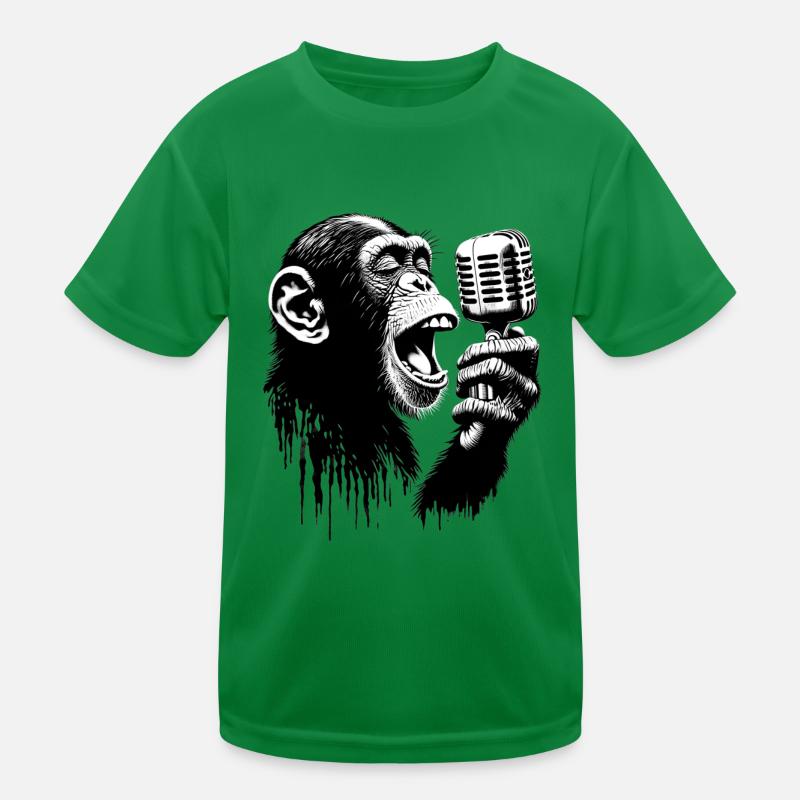 Monkey Band Leader | Monkey Orchestra Kids Functional T-Shirt