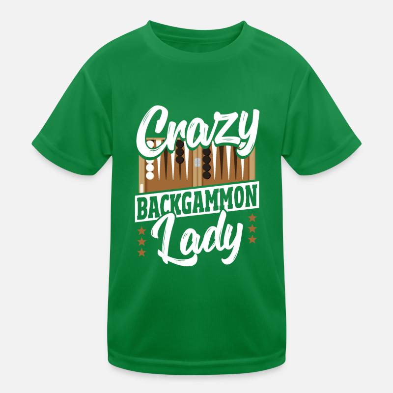 Backgammon Kids Functional T-Shirt