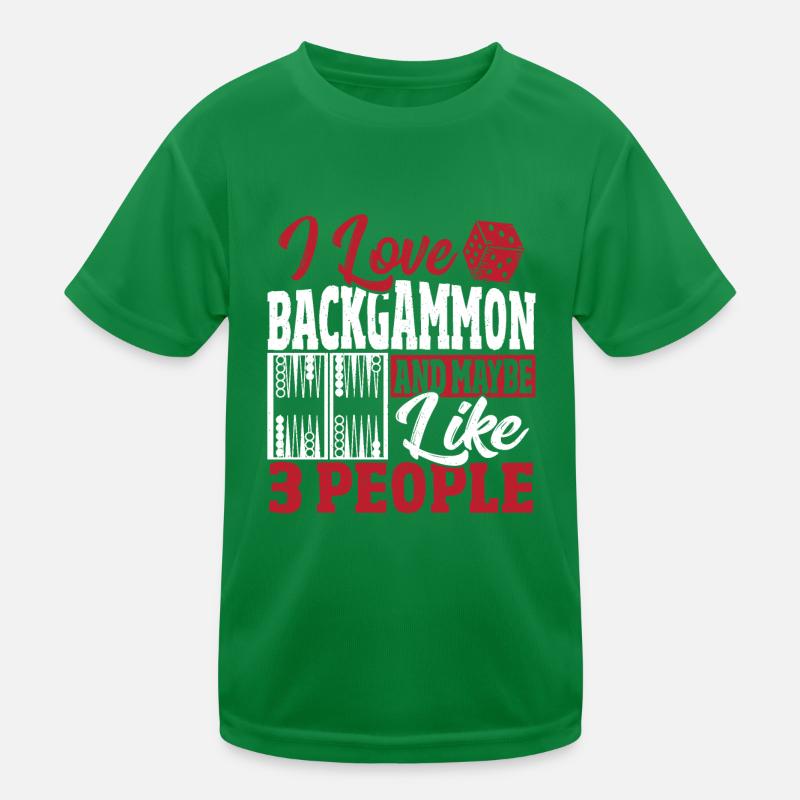 Backgammon Kids Functional T-Shirt