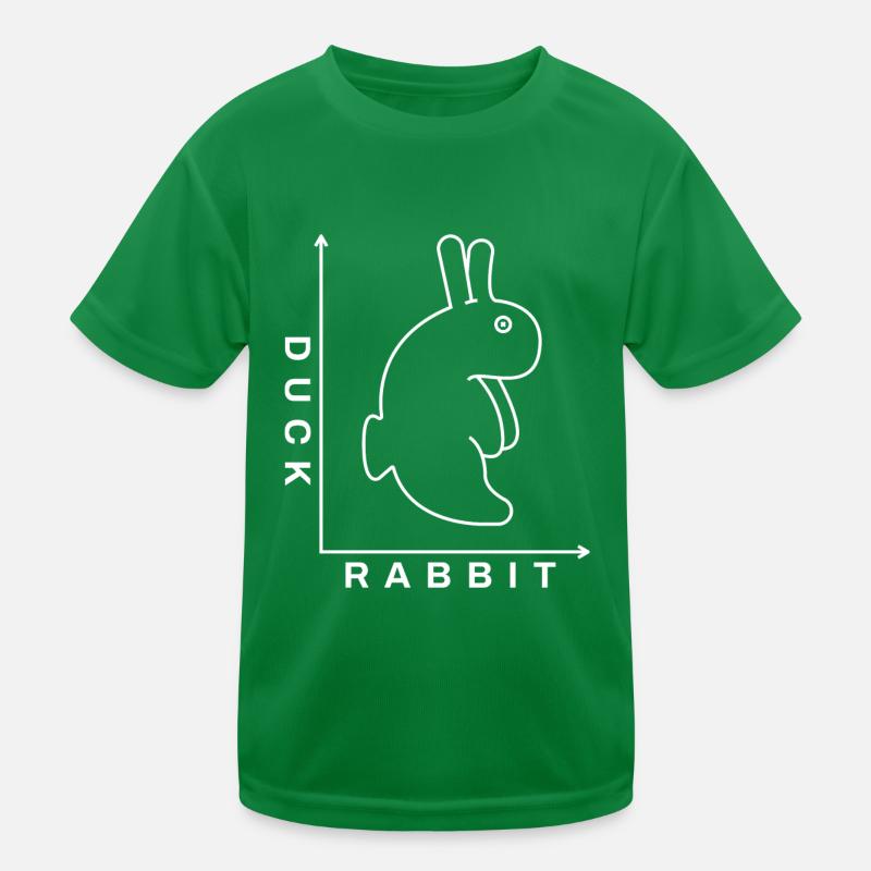 Rabbit Duck Illusion Kids Functional T-Shirt