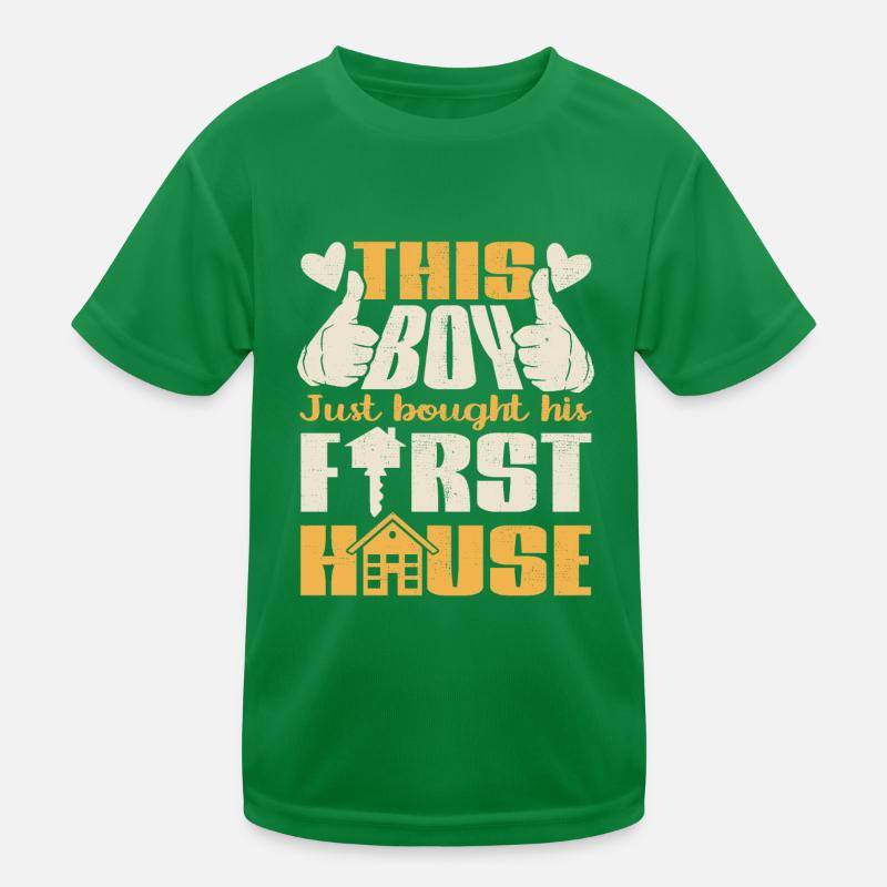 Ce garçon vient d’acheter sa première maison T-shirt sport Enfant